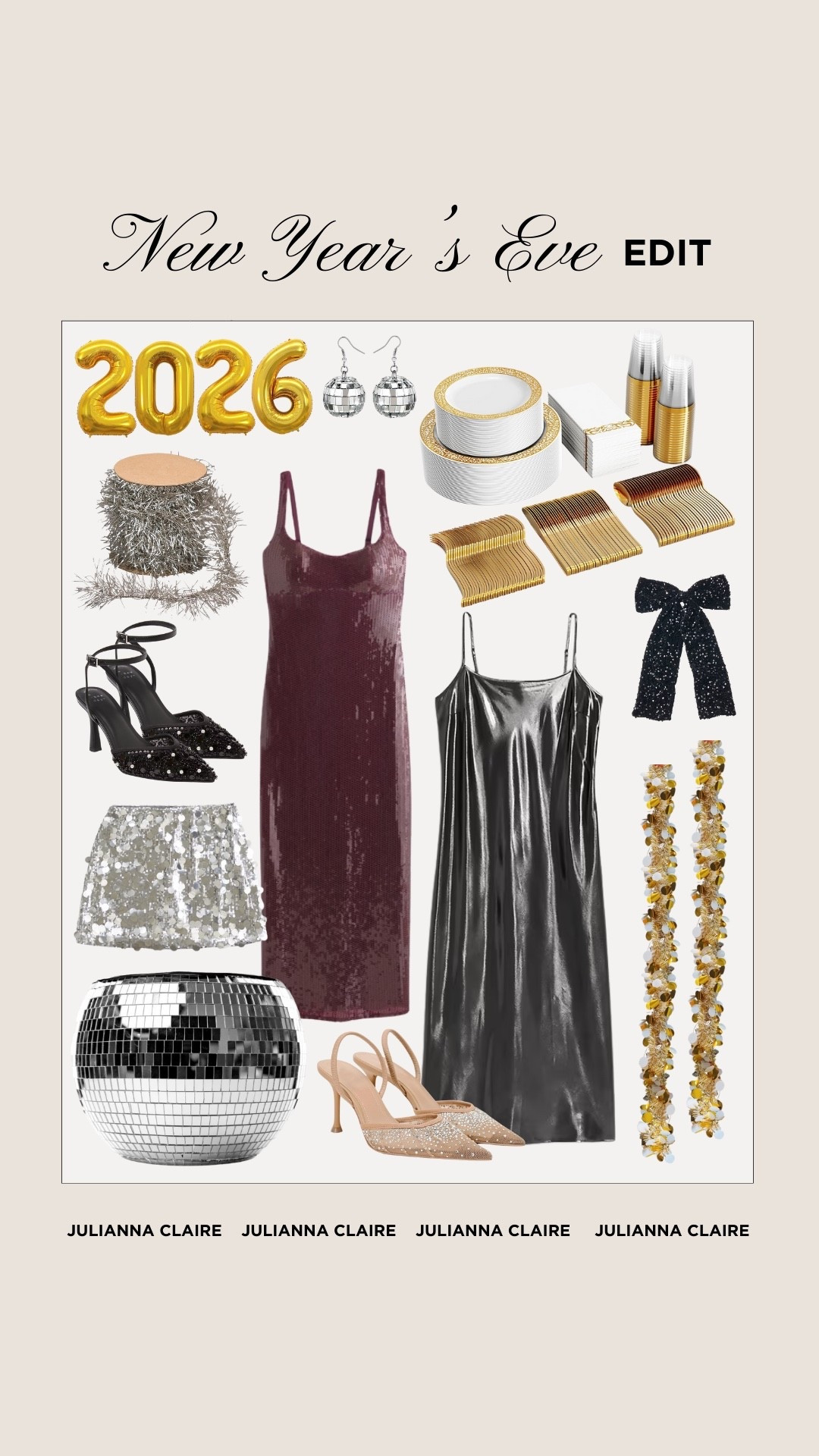 New Year’s Eve party essentials! 

#LTKootd #LTKHoliday #LTKHome