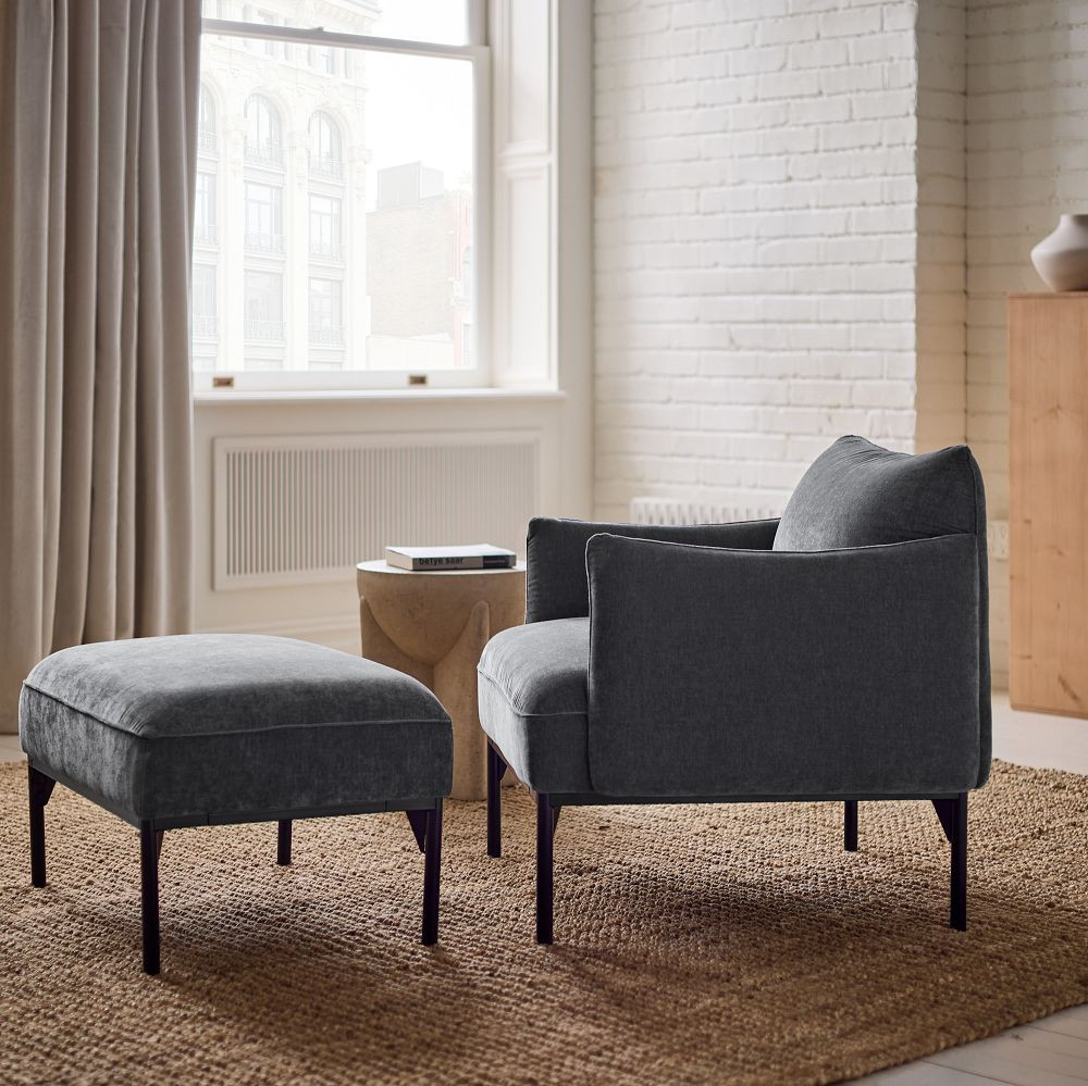 Penn Chair & Ottoman Set | West Elm (US)