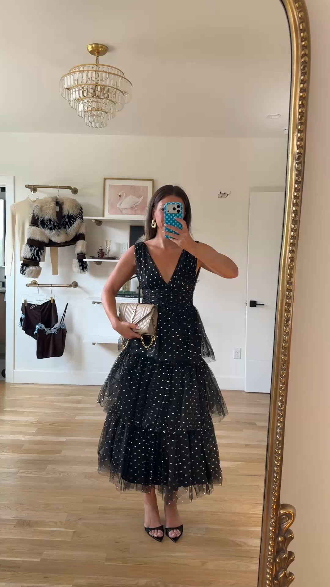 black tiered tulle midi with gold dot print, a V-neckline, and a fitted waist fall wedding guest dress for every girl 💍

I’m 5’4” & sized down to xs

vici: emerson35
lulus: emerson20 (first purchase) 

fall wedding guest dresses, wedding guest dresses, cocktail dresses, semi-formal dresses, black tie wedding guest dresses, destination wedding guest dresses, garden party dresses, wedding guest outfit ideas, fall dresses, autumn dresses

#LTKSeasonal #LTKootd #LTKWedding