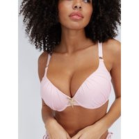 Boux Avenue Tahiti push up bikini top - Pink - 36DD | Boux Avenue (UK)