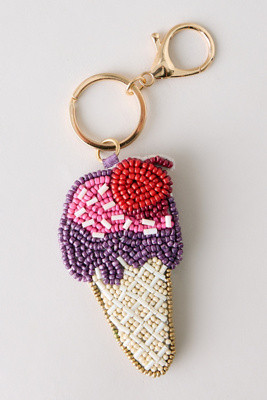 Perlenbesetzter Eiscreme-Taschenanhänger | Anthropologie (EU)