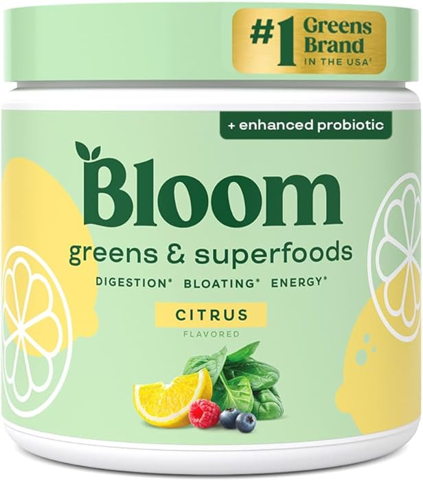 Bloom Nutrition Superfood Greens Powder, Digestive Enzymes with Probiotics and Prebiotics, Gut He... | Amazon (US)
