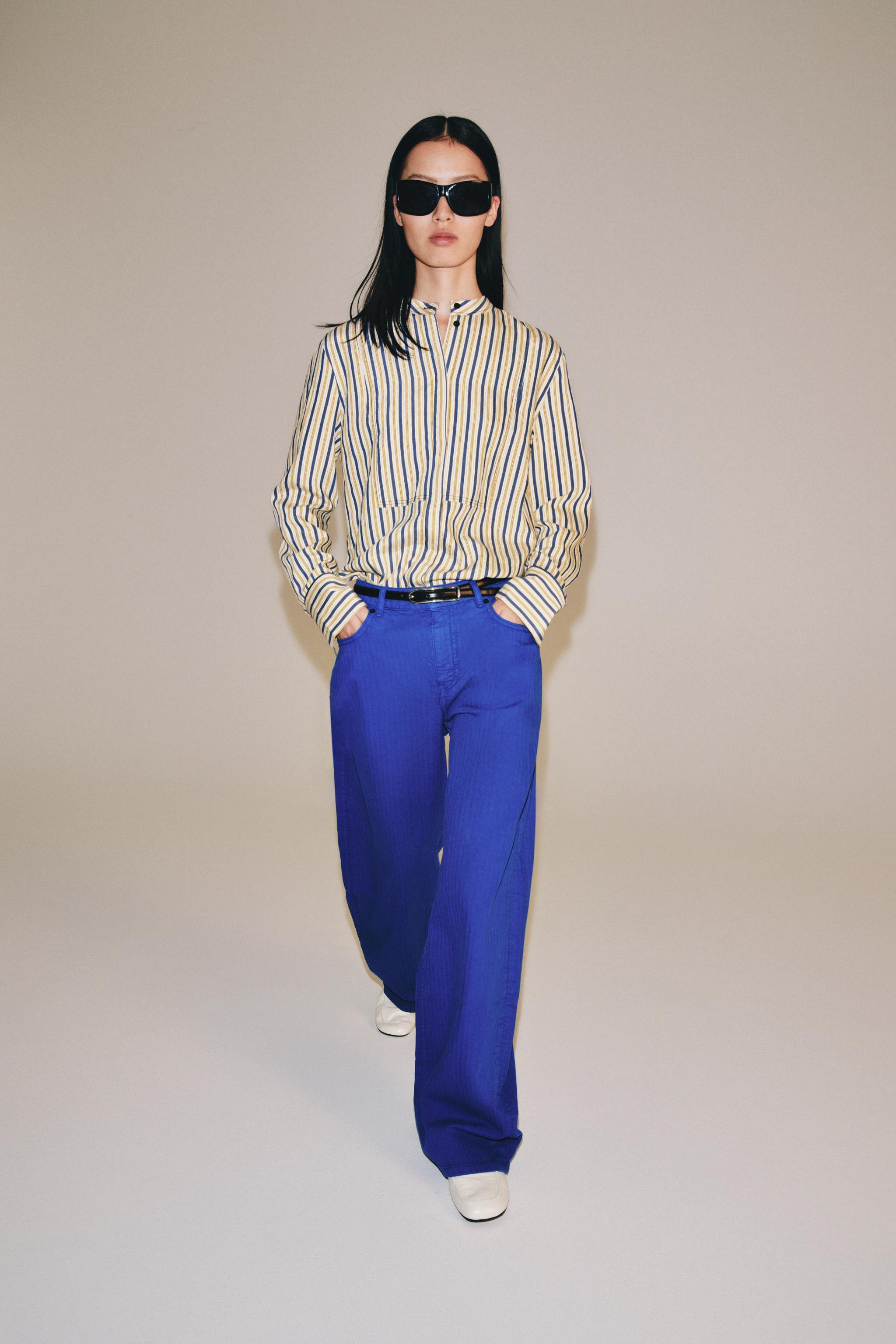 ZW COLLECTION MID-WAIST BARREL JEANS | Zara UK