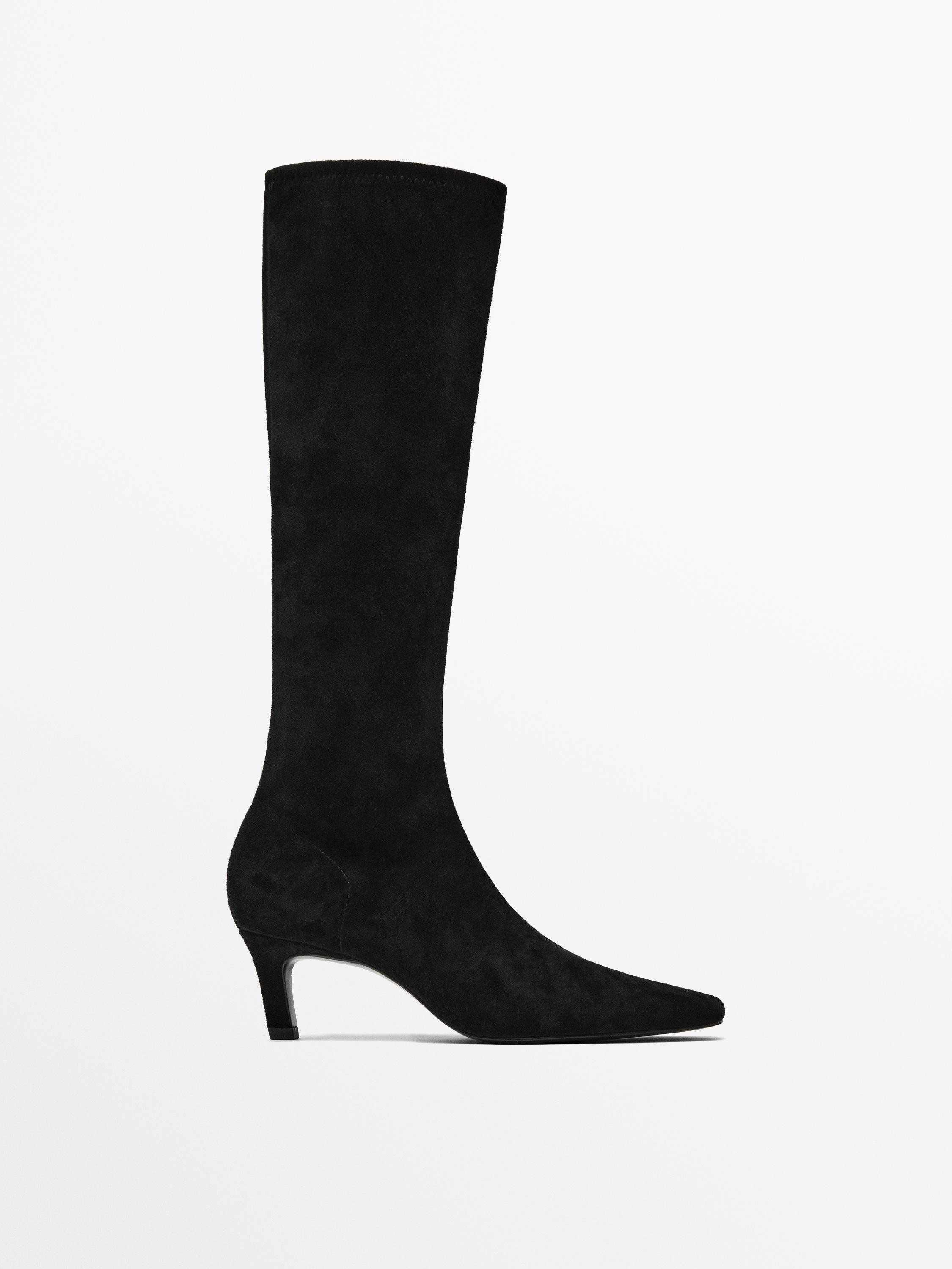Stretch high-heel boots | Massimo Dutti US