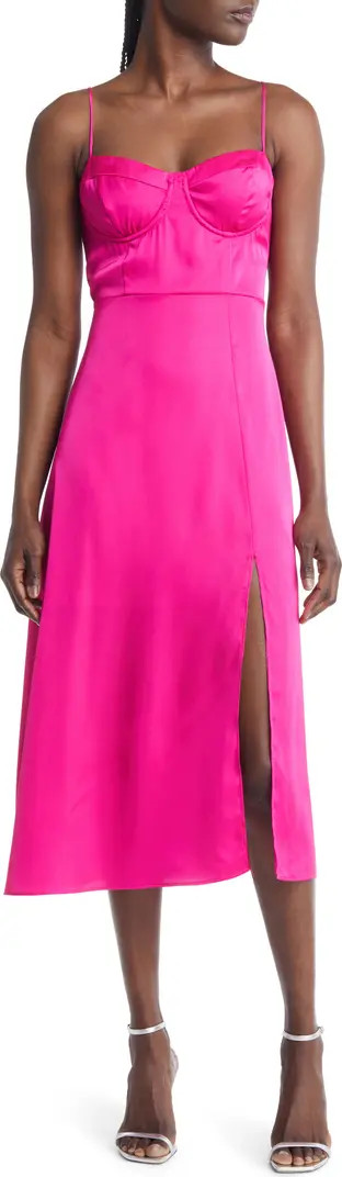 Bustier Satin Dress | Nordstrom