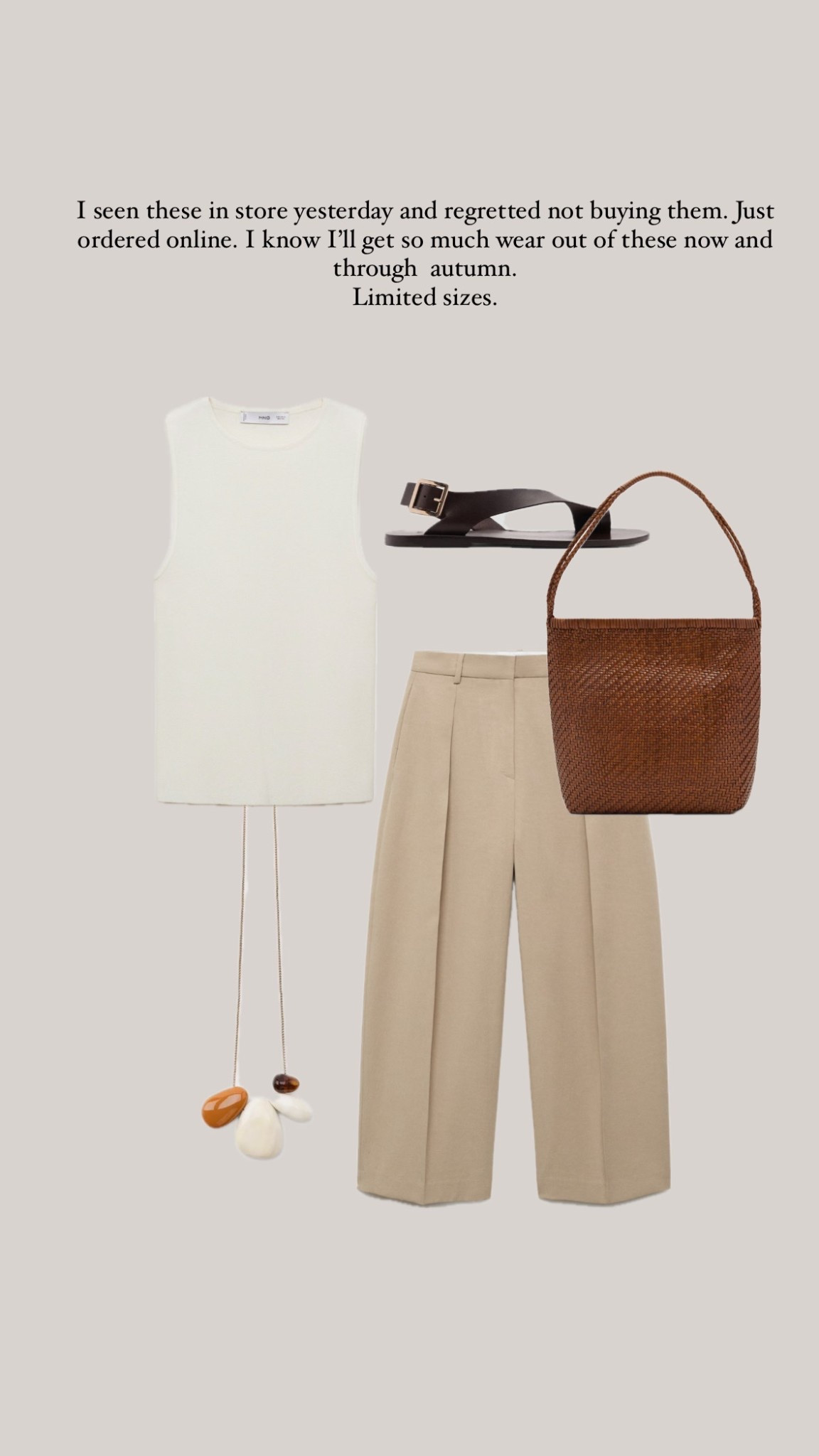 Mango trousers- spotted these in store yesterday, been thinking about them since so just ordered a size 8. Will show you when they arrive. 

#LTKeurope #LTKuk #LTKsummer
