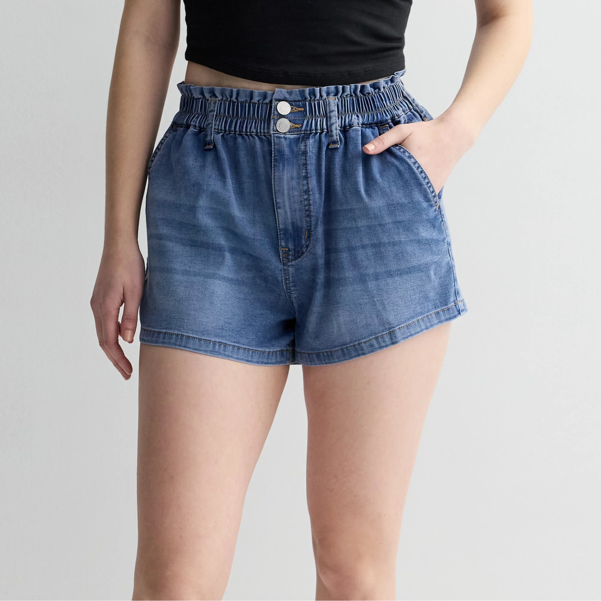 Juniors' SO\u00ae High Rise Paperbag Shorts | Kohl's