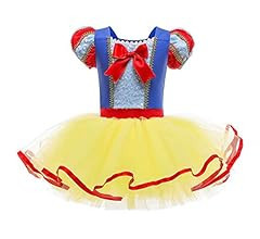 DYMCII Baby Girls Princess Ballet Dress Short Sleeve Leotards Skirted Tutu Dancewear Halloween Ch... | Amazon (US)