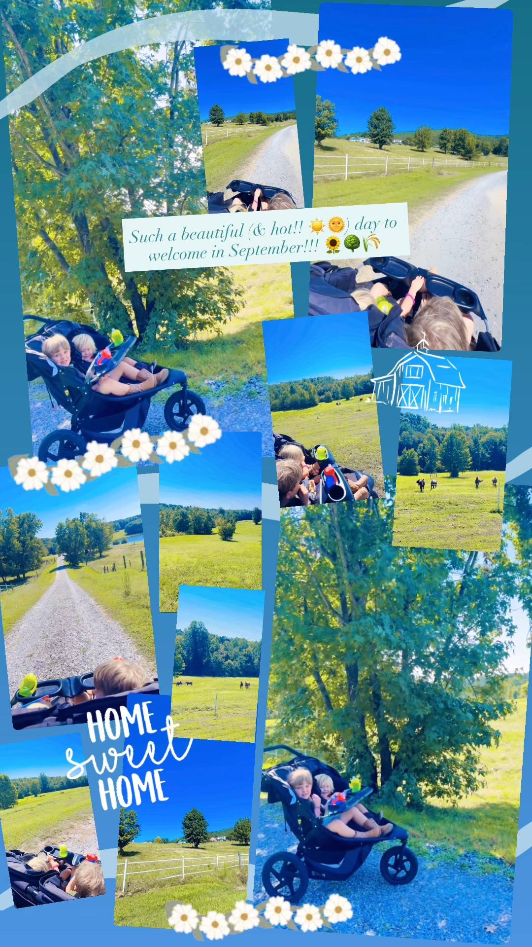 Such a beautiful (& hot!! ☀️🌞) day to welcome in September!!! 🌻🌳🌾