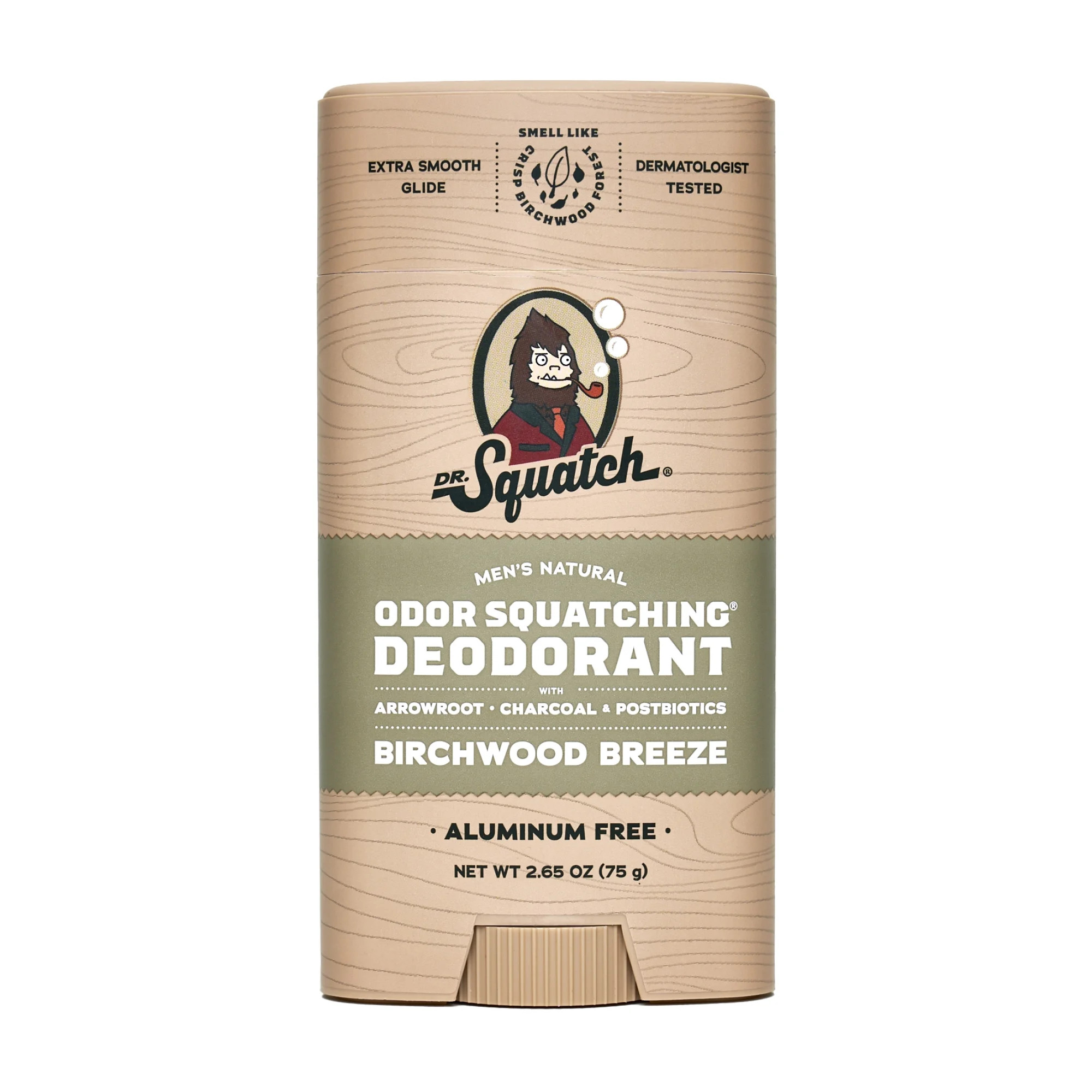 Dr. Squatch Birchwood Breeze Natural Deodorant Aluminum Free Deodorant for Men, 2.65 Oz | Walmart (US)