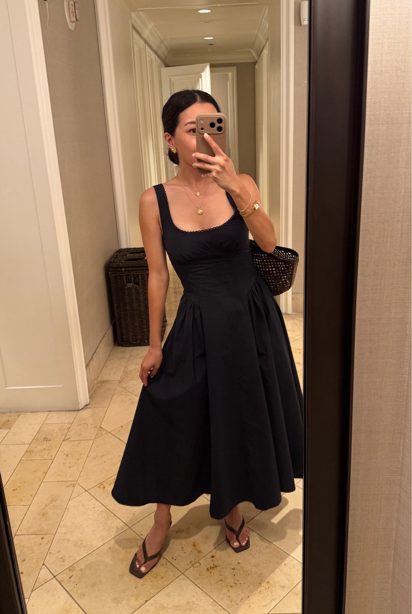Size info below!  • Bra-Free Midi Dress size XXS petite - 100% cotton, shapely bodice, adjustable straps, stretch panels on both sides, and pockets. Has light removable padding and the cut suits smaller chests. 

@abercrombie #ad #abercrombiepartner 
Petite friendly maxi dress, black dress, family photos outfit ideas

#LTKPetite #LTKootd #LTKmomlife