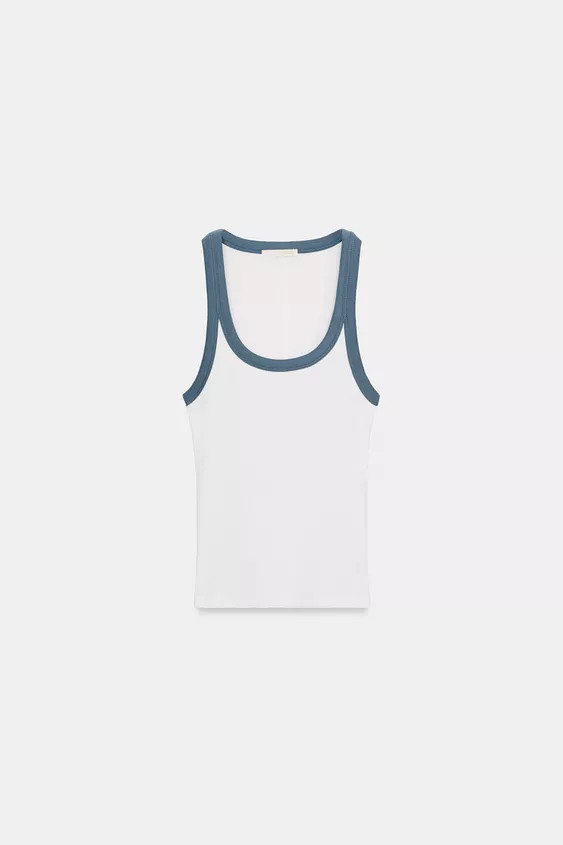 RIB SLEEVELESS TOP | Zara UK