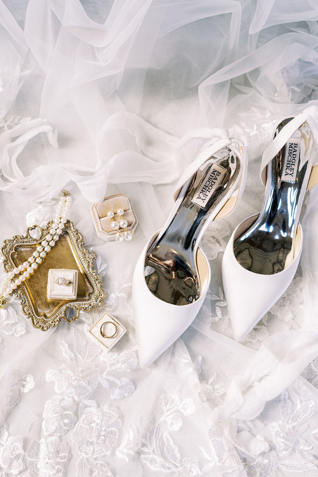 Bridal details for the bride who loves classic style mixed with on trend it girl vibes. wedding shoes. pearl wedding jewerly. ring box. 

 #LTKWedding