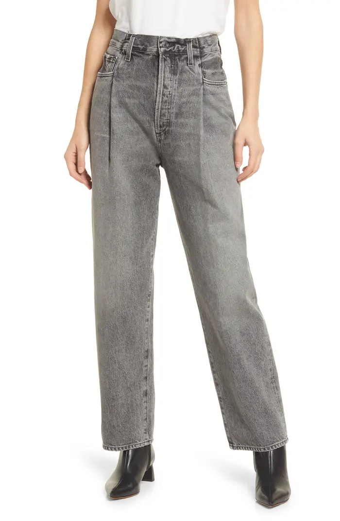AGOLDE Fold Ultra High Waist Relaxed Straight Leg Organic Cotton Jeans | Nordstrom | Nordstrom