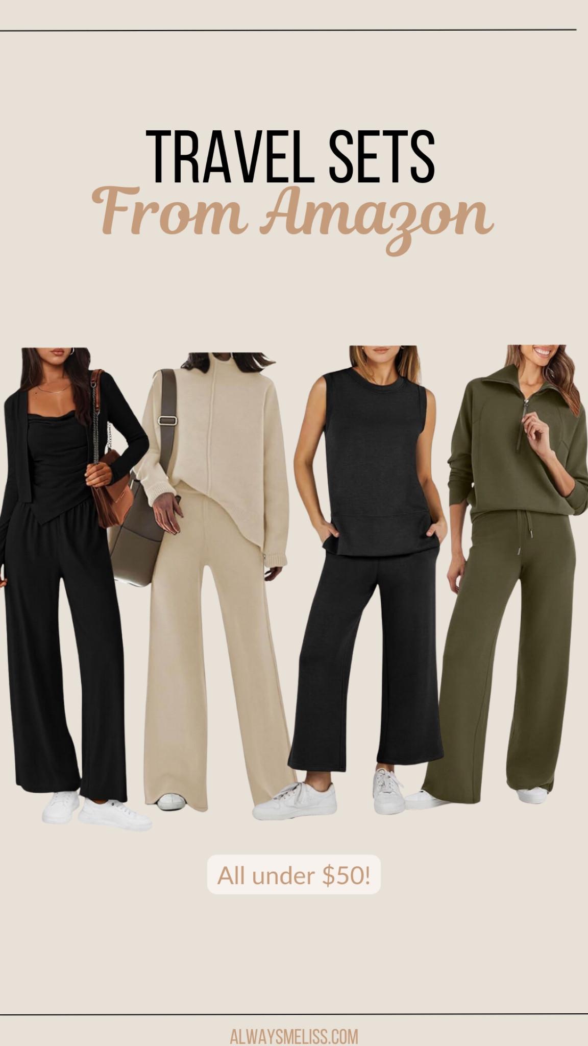 Amazon has so many great and affordable travel sets. Linking a few of my favorites!

Travel 
Fall Outfit 
Women’s sets

#LTKFindsUnder100 #LTKTravel #LTKStyleTip