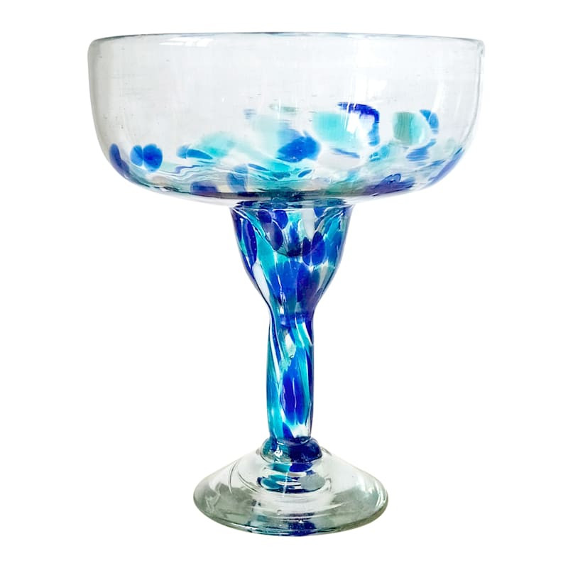 Recycled Glass Margarita Glass | At Home