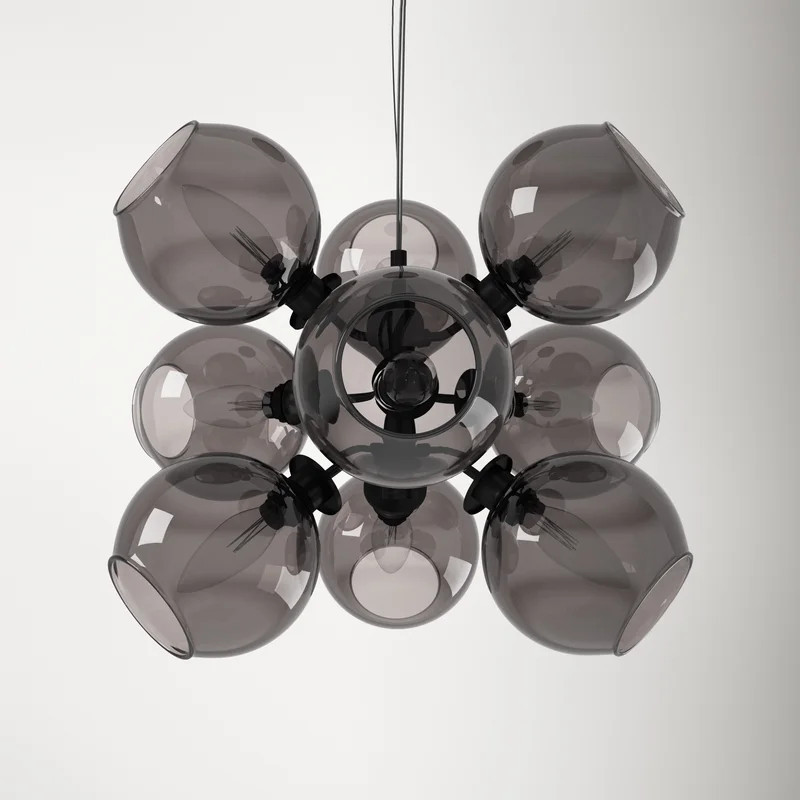 Vera 9 - Light Dimmable Sputnik Modern Linear Chandelier | Wayfair North America