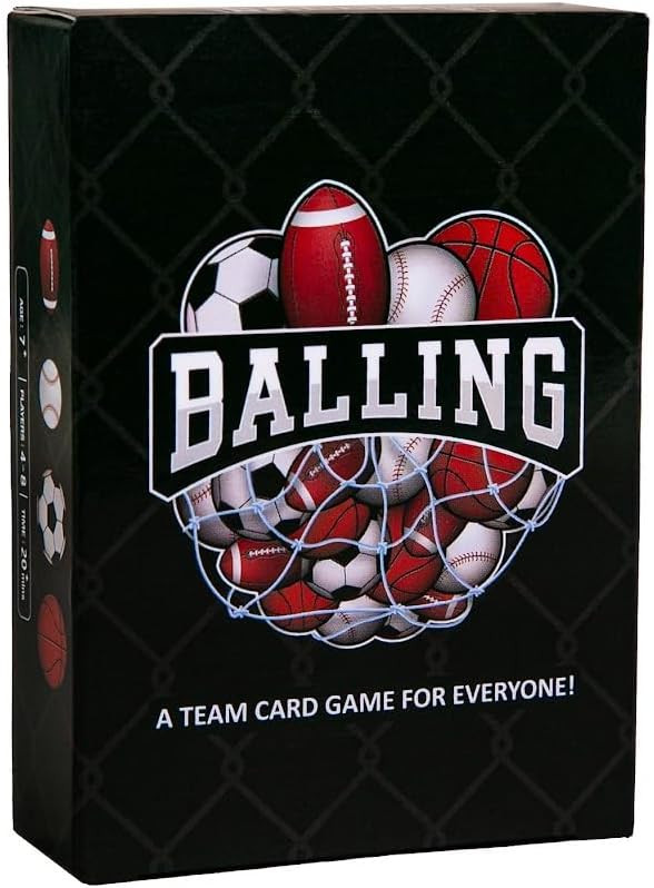 Balling - The Fast-Paced, Sports Themed Card Game | Ages 7+ | Anyone Can Play | Includes 60 Card ... | Amazon (US)