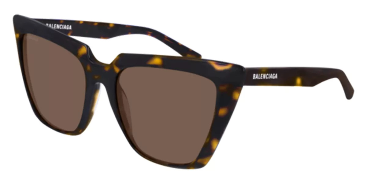 Balenciaga BB0046S 002 Women’s Sunglasses Tortoiseshell Size 55 | SmartBuyGlasses Global