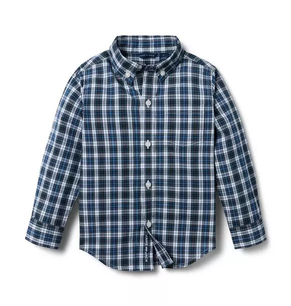 Plaid Poplin Shirt | Janie and Jack