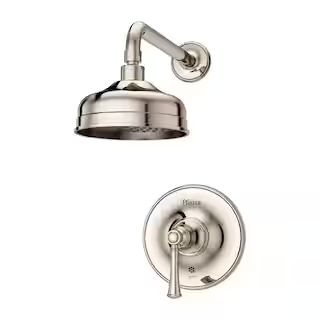 Pfister Tisbury 1-Handle Shower Only Faucet Trim Kit in Polished Nickel (Valve Not Included) LG89... | The Home Depot