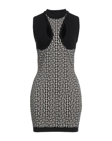 Balmain Woman Mini dress Black Size 6 Wool, Viscose, Polyamide, Elastane | YOOX (US)