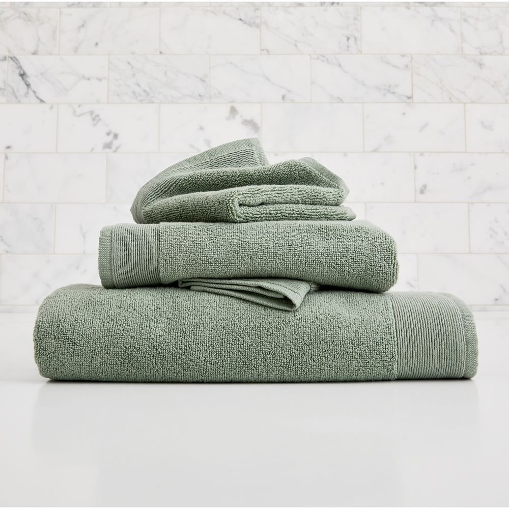 Organic Luxury Fibrosoft™ Bath Towel Sets | West Elm (US)