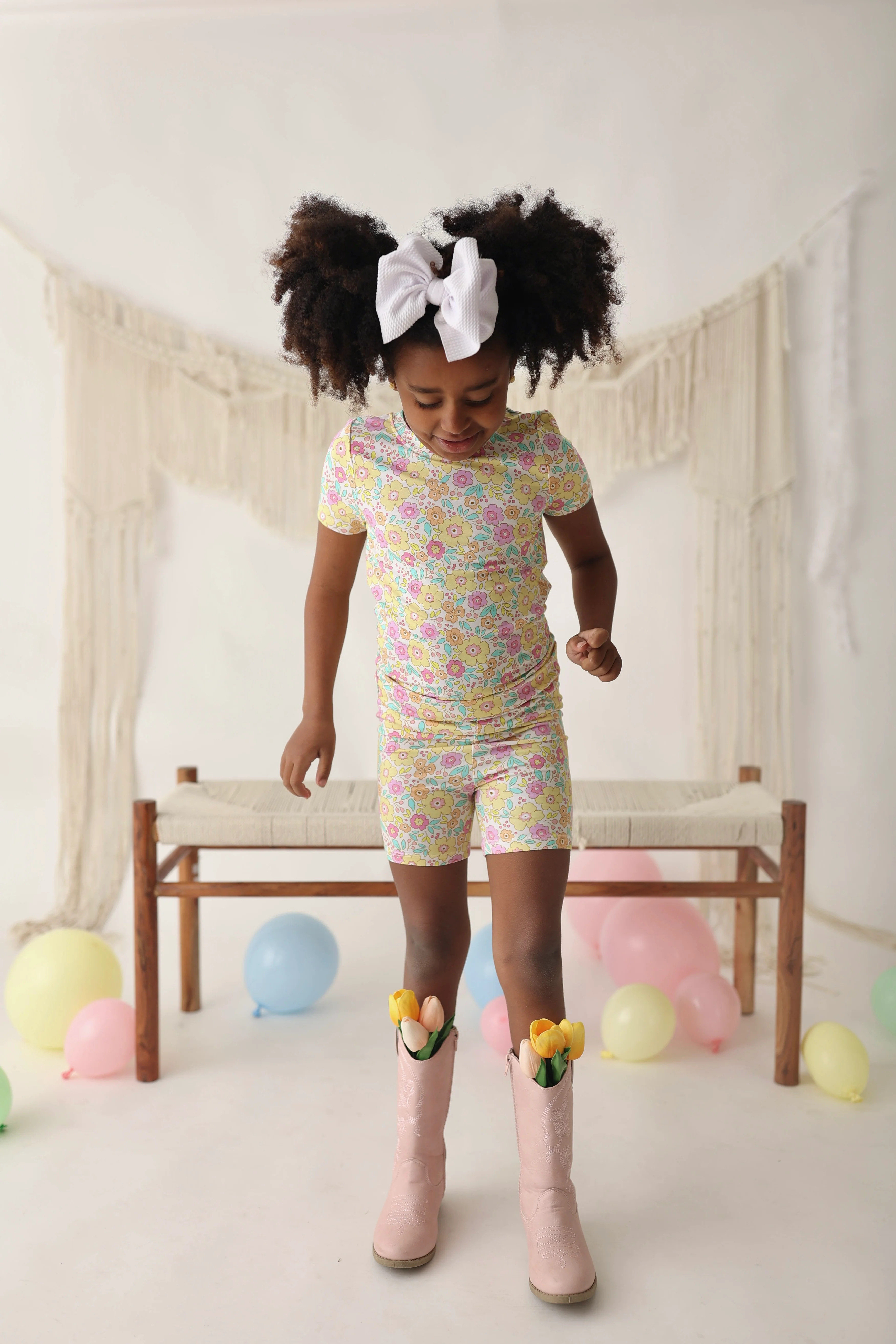 BLOOMIN' WILDFLOWERS DREAM SHORT SET | Dream Big Little Co.