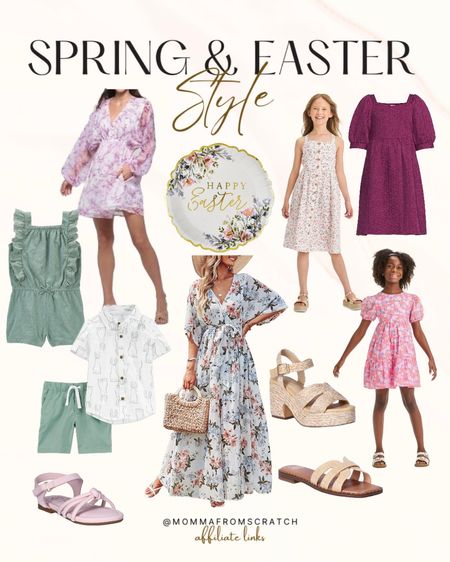 Spring and Easter outfits, spring dresses, sandals, women’s dresses, target, Walmart and amazon spring clothing! Family Easter outfits. 

#LTKSpringSale #LTKfamily #LTKfindsunder50