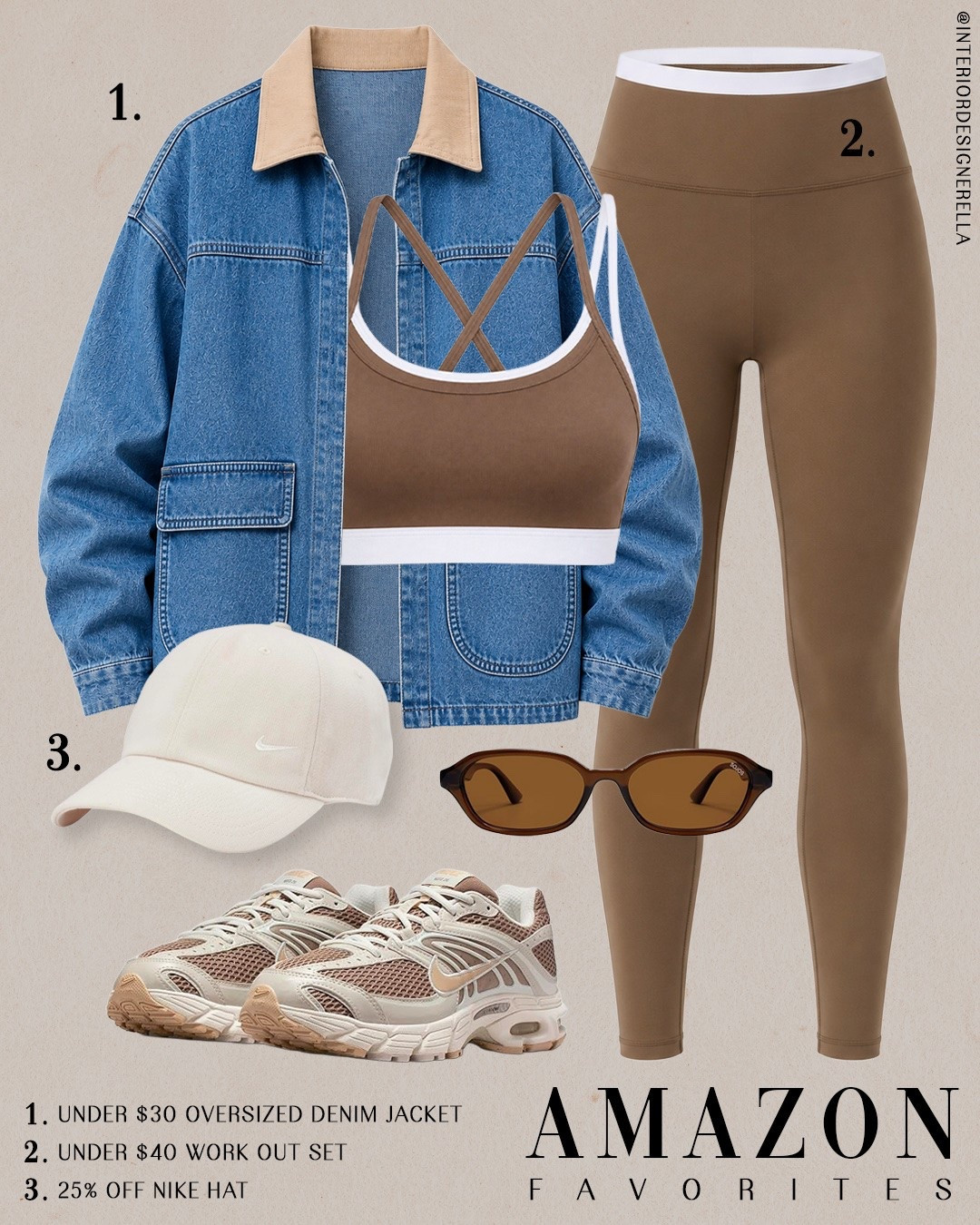 $29.99 oversized denim jacket + $34.99 workout set !✨ Click on the “Shop Amazon ootd” collections on my LTK to shop!🤗 Have an amazing day!! Xo!!

#LTKootd #LTKActive #LTKTravel