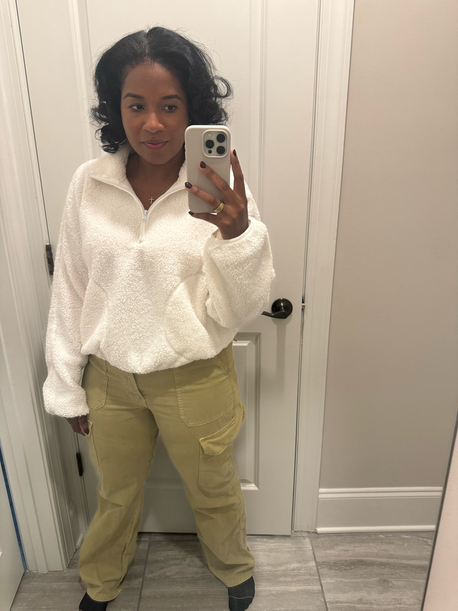The coziest Old Navy sherpa half zip and it’s 40% off today 

#LTKFindsUnder50 #LTKSaleAlert #LTKFindsUnder100