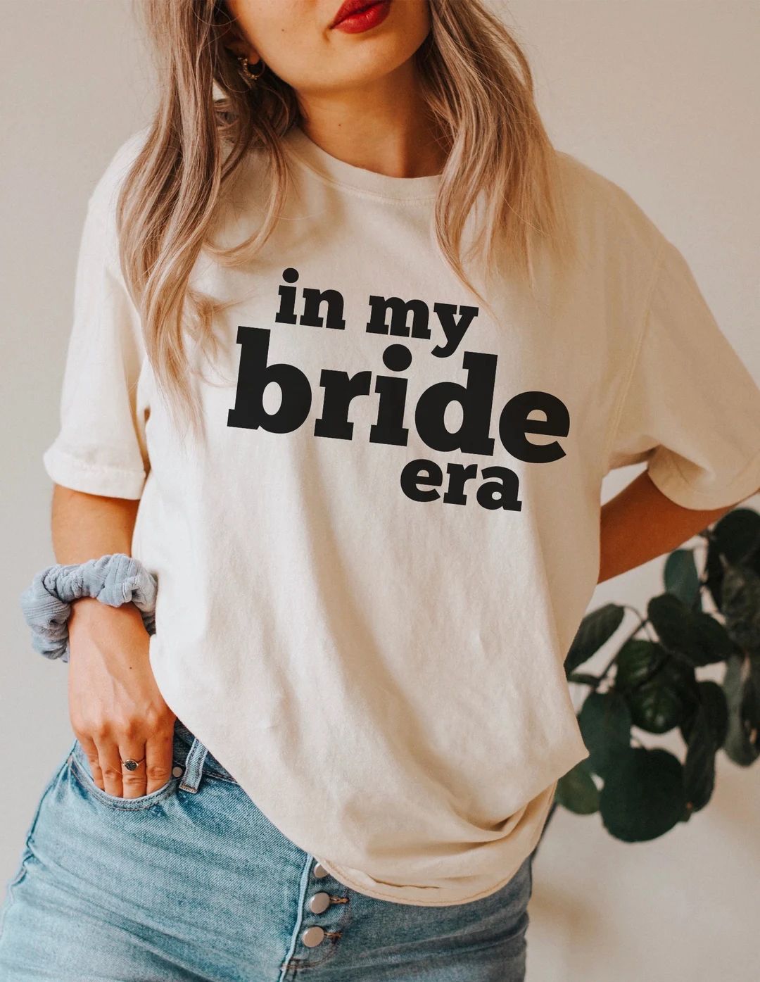 Gift for Bride, in My Bride Era, Funny Bride Shirt, Engagement Gift, Retro Groovy Bride Shirt, Fu... | Etsy (US)