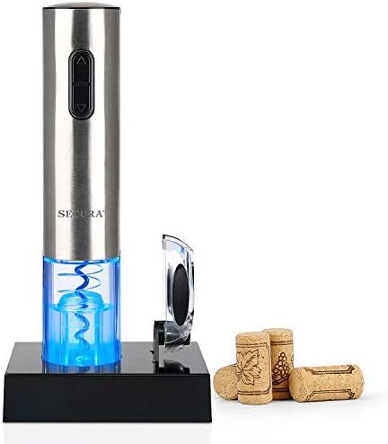 Secura Electric Wine Opener, Automatic Electric Wine Bottle Corkscrew Opener with Foil Cutter, Re... | Amazon (US)