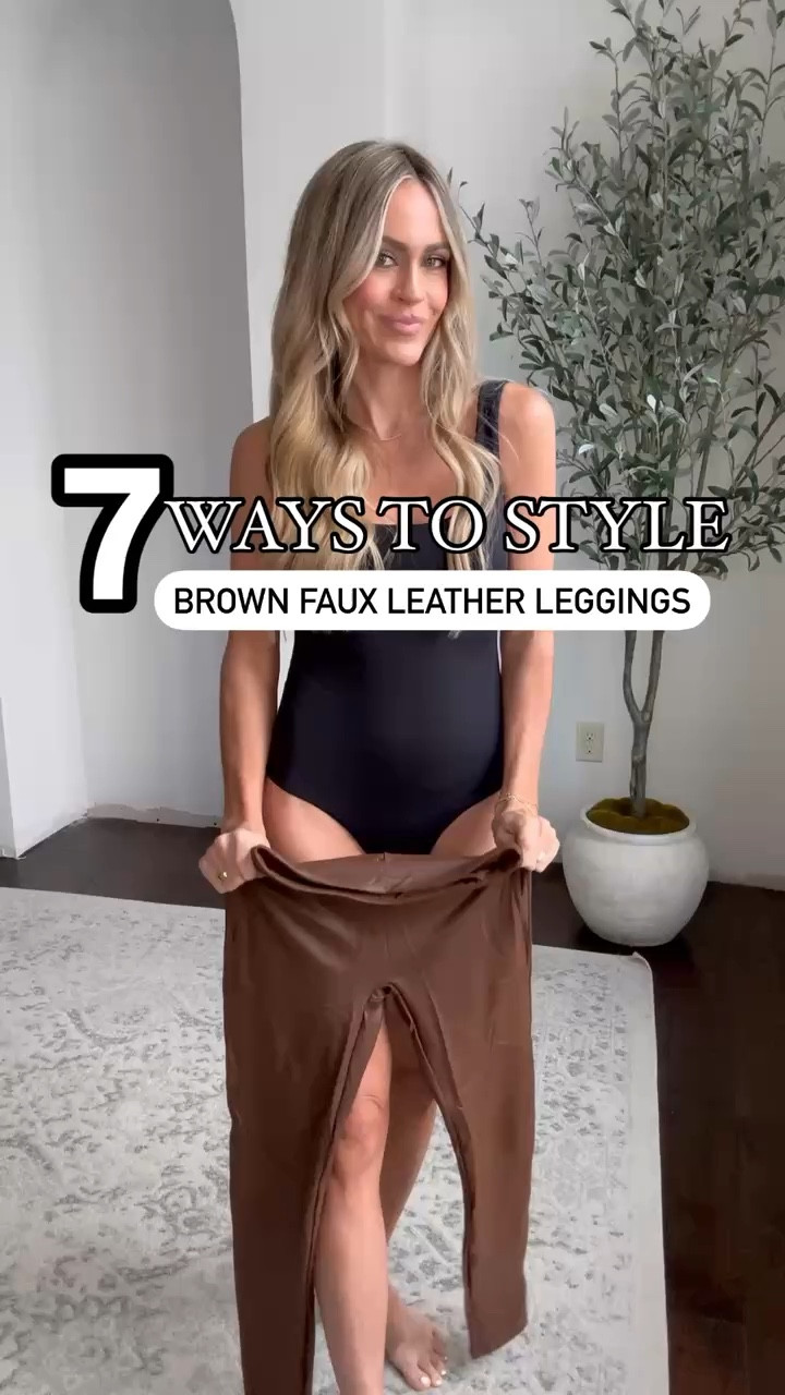 7 ways to style brown faux leather leggings this winter! Wearing size xs



#LTKFindsUnder50 #LTKStyleTip #LTKOver40