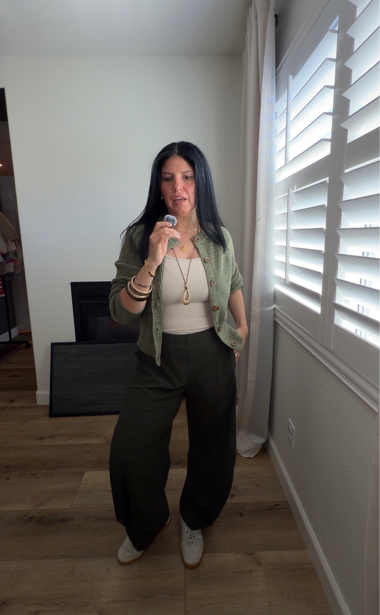 wearing a large in the Abercrombie bodysuit. It’s old but any tank or long sleeve will work too. 

Linked a few other green items too. Im loving this color lately!

10 in the pants for an oversized fit. They are a great option for work and everyday wear. #gifted

Also  linking a save version for the pants below 

#falloutfit #everydayfalloutfit

#LTKootd #LTKSeasonal #LTKOver40