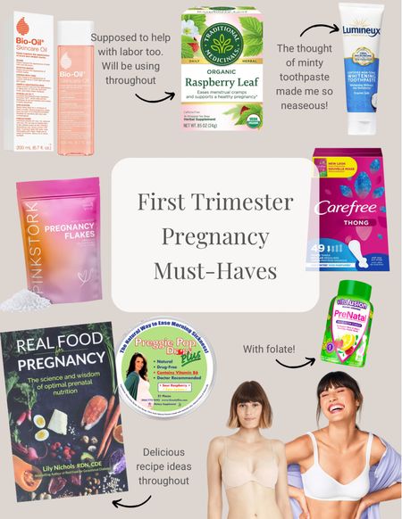 All the products that helped me survive the first trimester of pregnancy! Nausea combats of magnesium salt baths, hard candies to suck on, healthy meal ideas, non-minty toothpaste and pre-natals that are gentle on the stomach! 

#LTKbaby #LTKunder50 #LTKbump