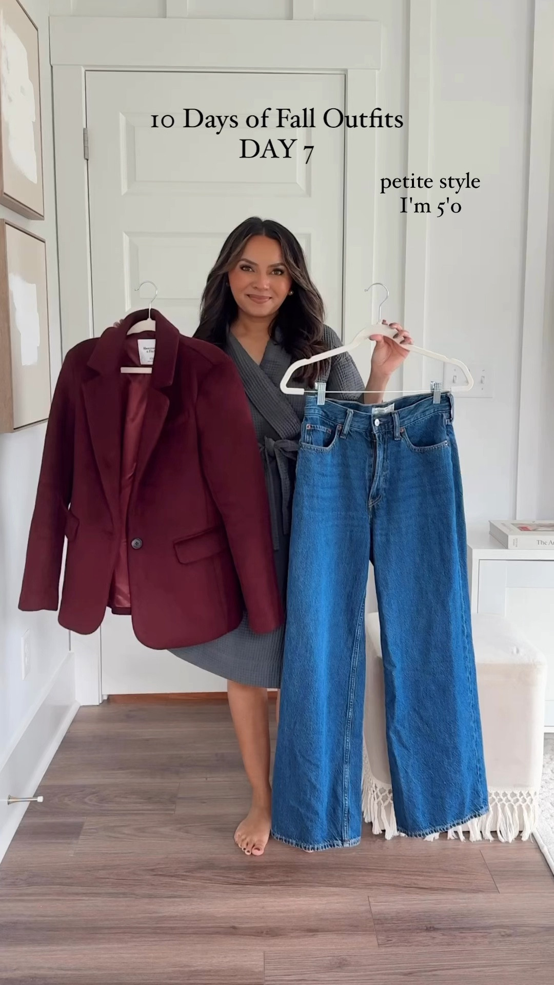 Burgundy blazer size xxs TTS
Brown sweater size xs TTS - Use code RACHEL25 for 25% off
Jeans size 26 short TTS
Brown Boots size 5.5 TTS
Lip gloss shade taupe


#LTKSaleAlert #LTKFindsUnder100 #LTKStyleTip