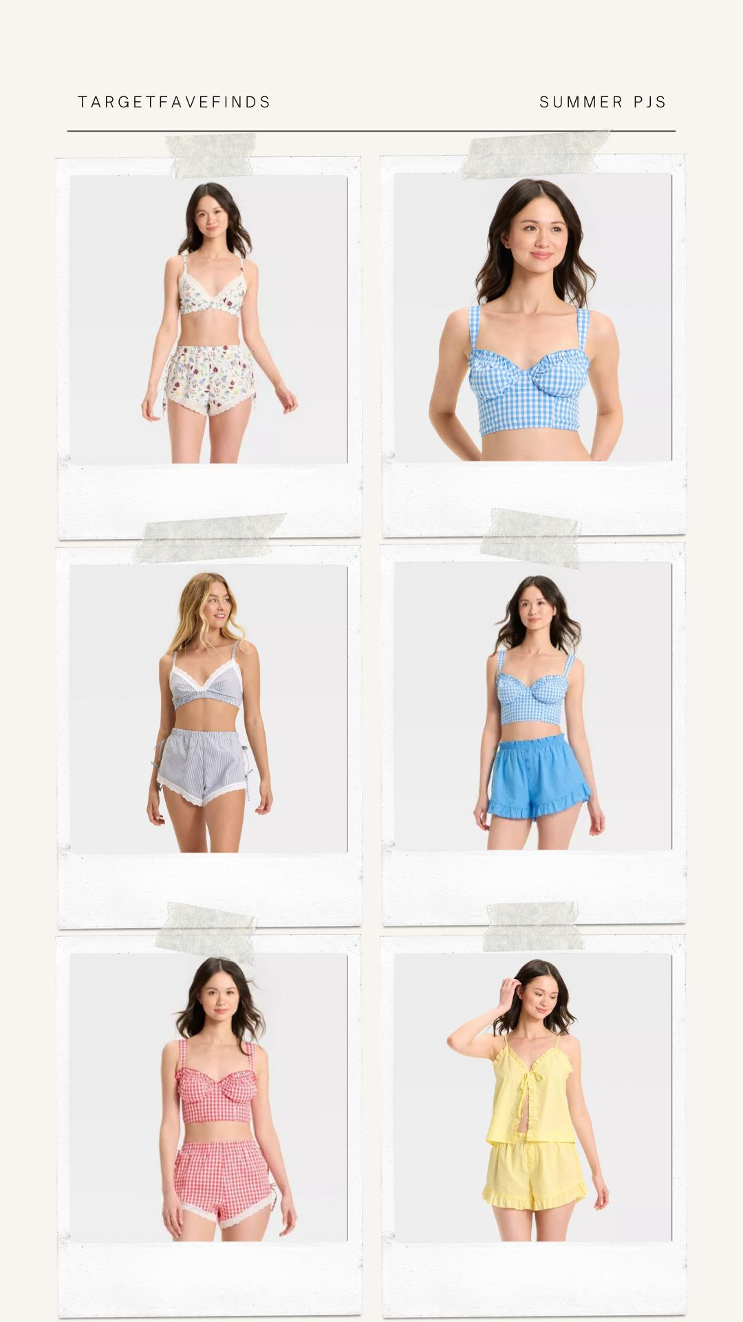 new loungewear, pajamas at target, bralette, red gingham, yellow eyelet 

 #LTKSummerEdit #LTKSeasonal