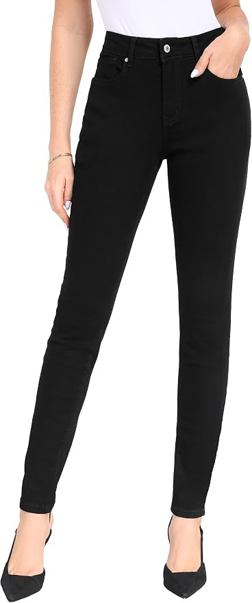 SEVEGO Tall Women's 32"/34"/36" Inseam Skinny Jeans Mid-Rise Stretchy Slim Fit Denim Pants Classi... | Amazon (US)
