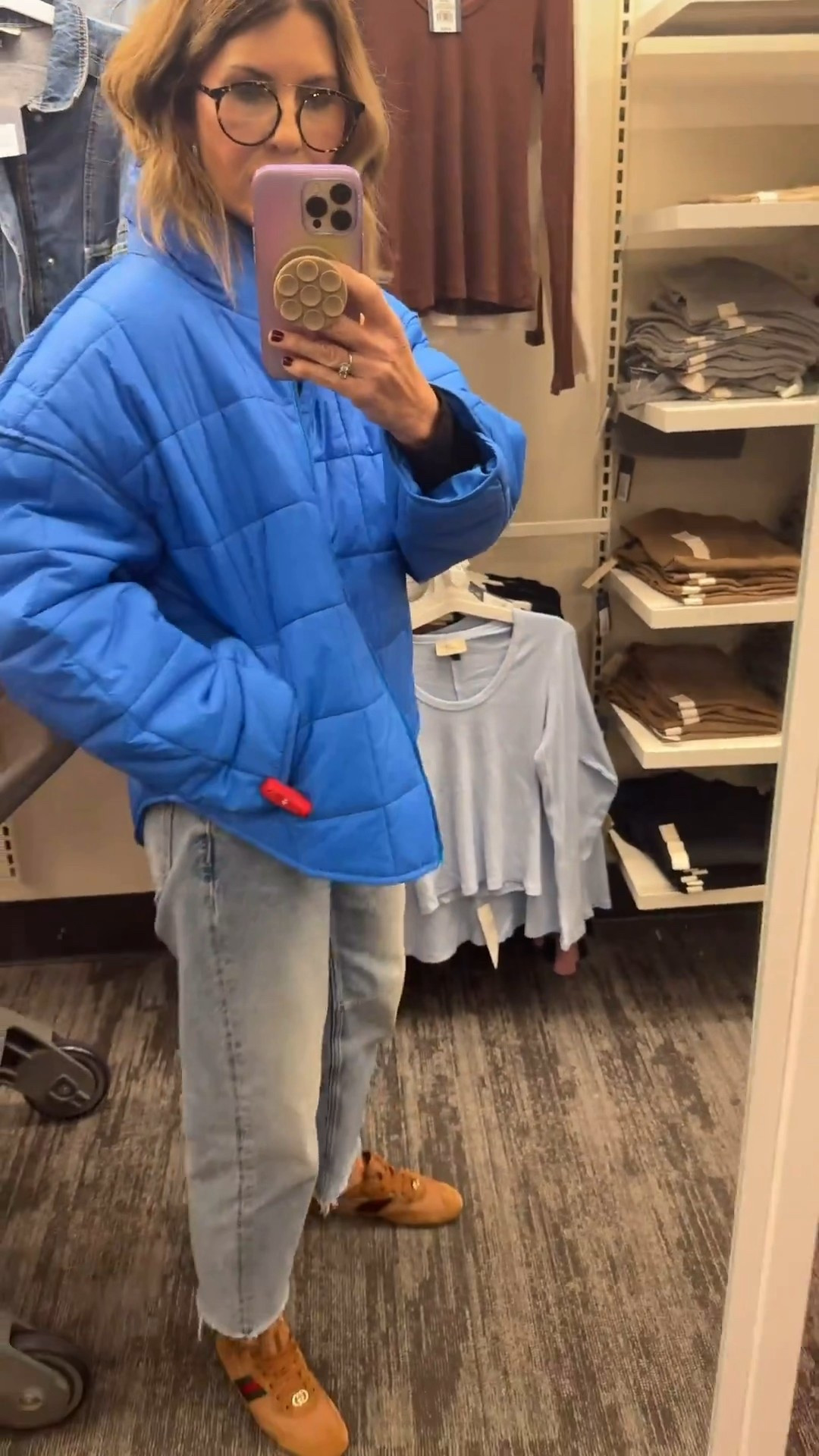 Wearing a small in this puffer 

#LTKGiftGuide