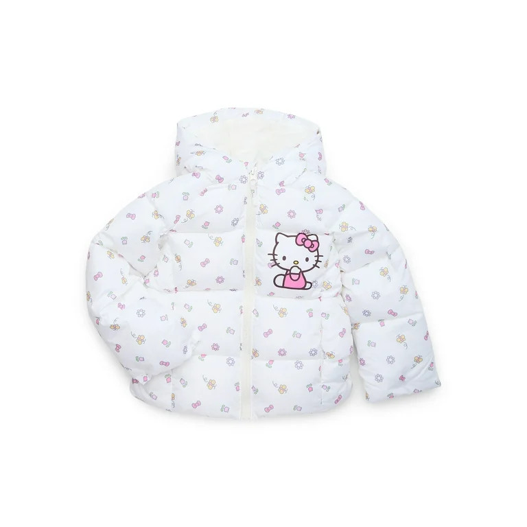 Character Mid- Weight Hooded Puffer Jacket, Sizes 2T-5T | Walmart (US)