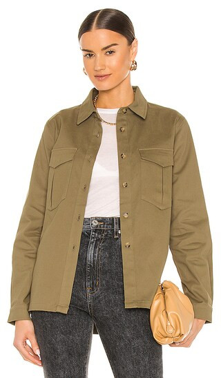 Corinne Shacket in Olive | Revolve Clothing (Global)