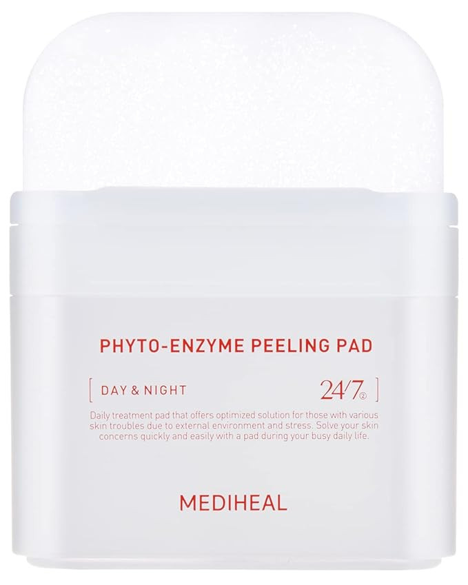 MEDIHEAL Phyto Enzyme Peeling Pad - Vegan Face Resurfacing Pore Tightening Gauze Pads with LHA & ... | Amazon (US)