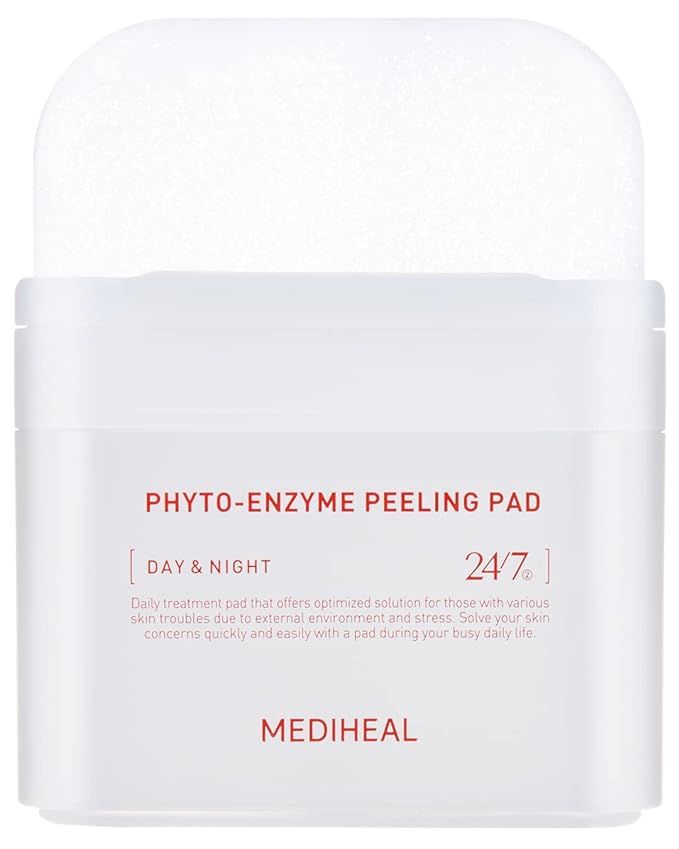 MEDIHEAL Phyto Enzyme Peeling Pad - Vegan Face Resurfacing Pore Tightening Gauze Pads with LHA & ... | Amazon (US)