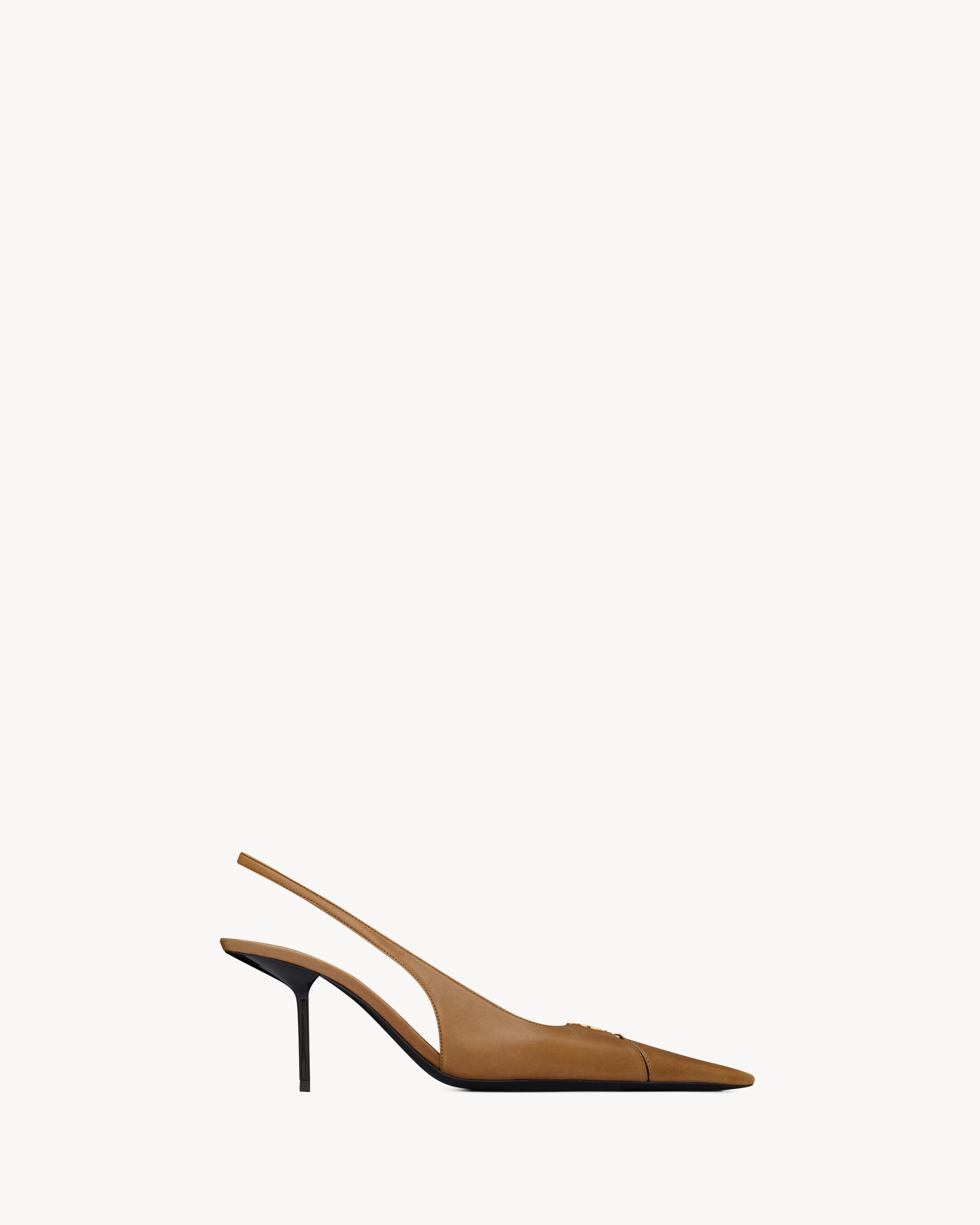 BABYLONE BRETEUIL slingback pumps in smooth leather | Saint Laurent Inc. (Global)