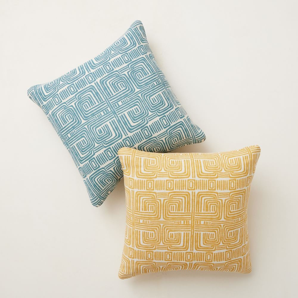 Winding Maze Indoor/Outdoor Pillow | West Elm (US)