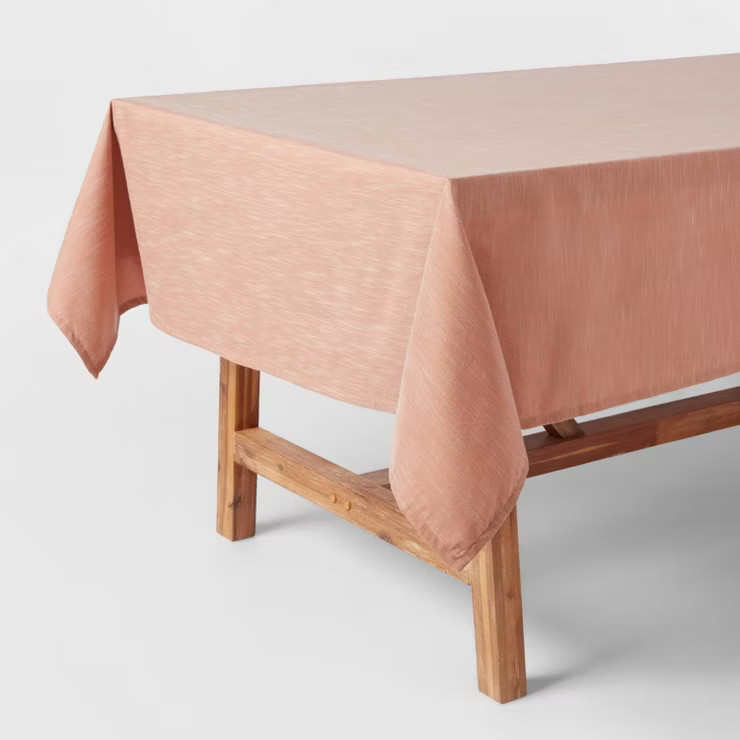 Cotton Chambray Tablecloth Pink - Threshold™ | Target