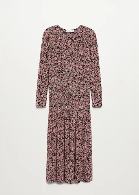 Ruffled floral print dress | MANGO (US)