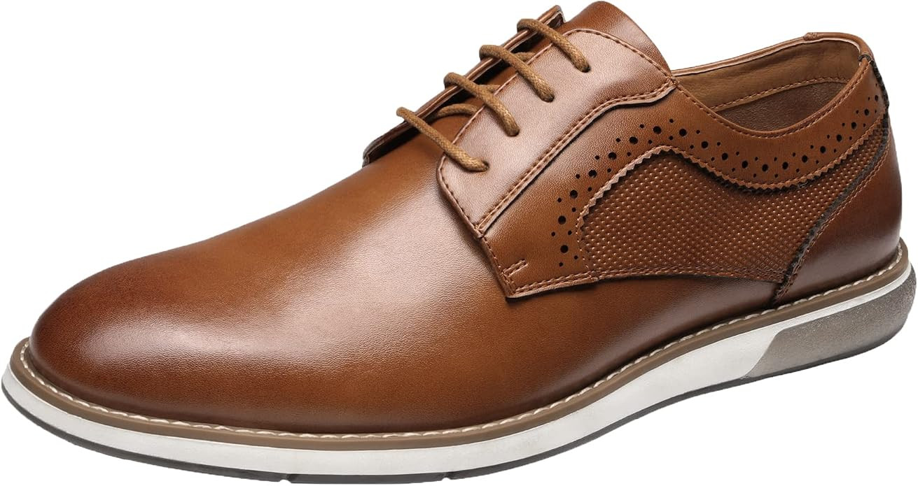 Bruno Marc Men's Casual Dress Sneaker Shoes, Business Formal Derby Plain Toe Oxfords Crossflex Ge... | Amazon (US)