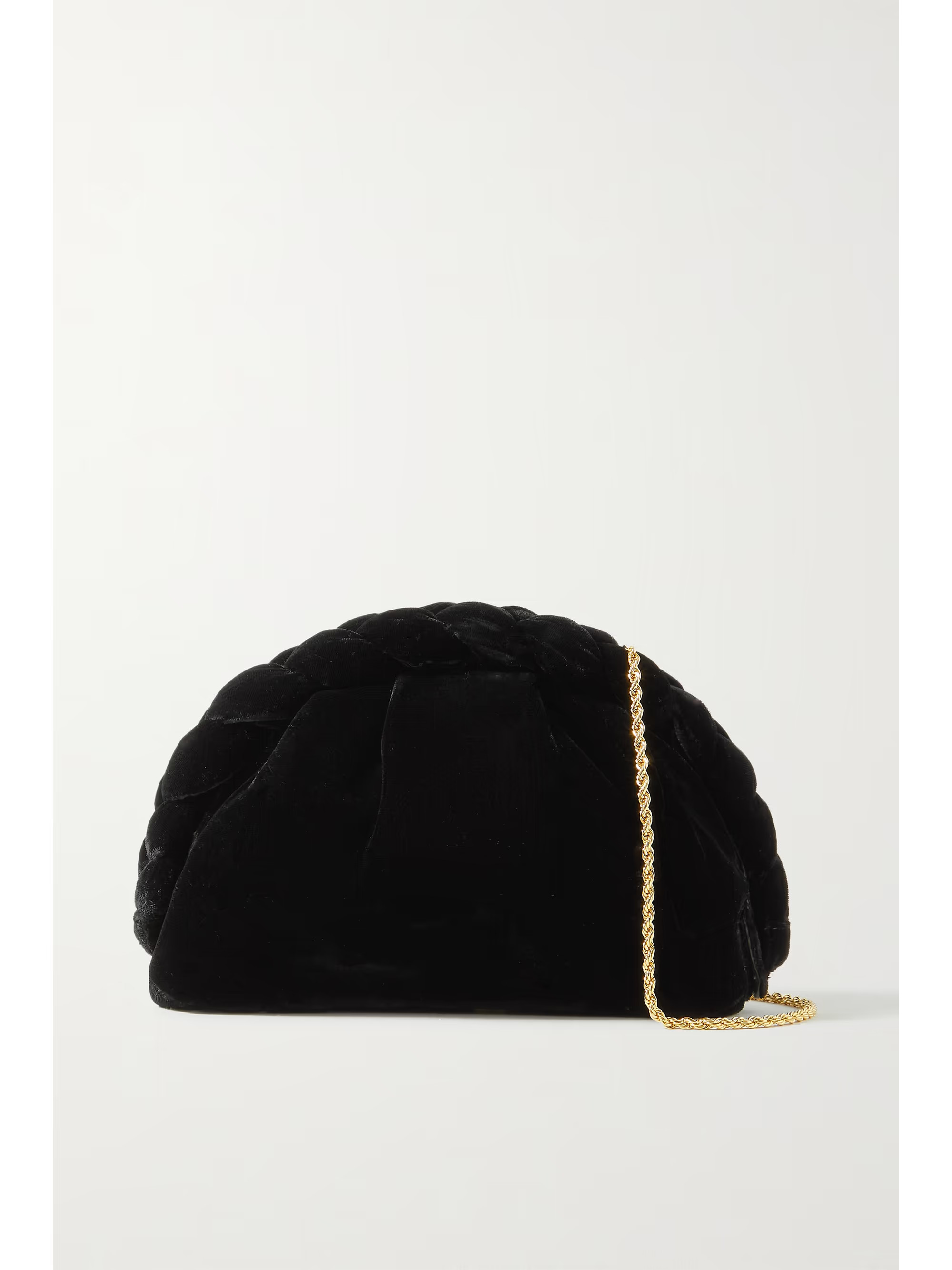 Hariet braided velvet shoulder bag | NET-A-PORTER (US)